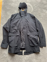 Mammut GTX Parka Roseg 3 in 1 schwarz Herren Regenjacke + Isolationsjacke Gr M 