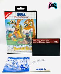 THE LUCKY DIME CAPER STARRING DONALD DUCK - SEGA MASTER SYSTEM - PAL - OVP - CIB