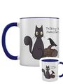 Spooky Cat Talking To Familiars blau inner 2-Ton Becher