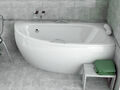 Badewanne Eckbadewanne 150x70 Rechts Schürze Styropor Kopfstütze Handgrife VIEGA