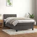 Boxspringbett mit Matratze Bettgestell Polsterbett Lattenrost Bett Samt vidaXL