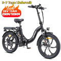 E-Bike,20 Zoll Elektrofahrrad,E-Citybike Pedelec Shimano 7-Gang Damen/Herren Neu