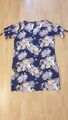 100% Viscose Tunika Sommer StrandKleid  Gr.38/40 blau