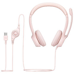 Logitech H390 USB-Headset rosa