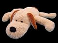 Größerer schnuffeliger Hund Beige/Braun 43 cm Lang Plüsch Kuscheltier Stofftier