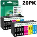 20x Patronen XXL für Epson 604XL XP-2200 3200 4200 2205 3205 WF-2910 2930 2950