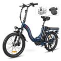 E-City bike 20 Zoll Elektrofahrrad 25km/h Pedelec E-Bike Klapprad 350W/12AH