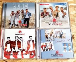 Feuerherz CD Sammlung Alben (Vier /Genau wie Du /Verdammt gute Tag /Gute Zeit )