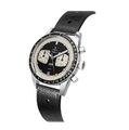 YEMA Rallygraf Reverse Panda Acciaio Ibrido Meccanico Quarzo Pelle Orologio Uomo