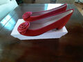 Pumps von Pretty Ballerinas Gr. 35 rot mit Rosette 