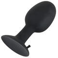 Silikon Anal Plug XL large  mit Stopper Vibration Standfuß Buttplug Analplug