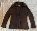 Damen Strickjacke braun Gr. M / L, leicht ausgestellt 