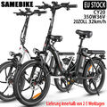 SAMEBIKE 20 Zoll 350W E-Bike Elektrofahrrad Mountainbike Klapprad Citybike eBike