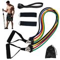 Widerstandsbänder Fitnessbänder 11tlg Gymnastikband Resistance Expander Set Yoga