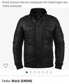 Lederjacke mit Stehkragen Herren !Solid Camash