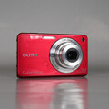 Sony Cybershot  DSC-W560 14.1MP Digital Camera Red, Case - Excellent