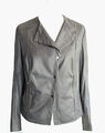 Edler Gerry Weber Velour Blazer Gr. 48 VP150€ Leder Damenblazer Jacke Damenjacke