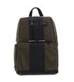 PIQUADRO Brief Computer Backpack Rucksack Rucksack Verde Militare olivgrün