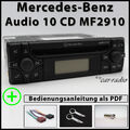 Original Mercedes Audio 10 CD MF2910 CD-R Alpine Becker Autoradio 1-DIN 12V Set