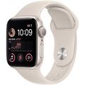 Apple Watch SE 2022 Sportarmband M/L 40 mm Aluminium GPS starlight/starlight WOW