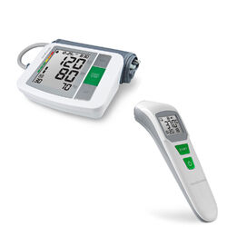 medisana BU 512 Oberarm-Blutdruckmessgerät + TM 760 Fieberthermometer Artikelset✅ das passende Gesundheitspaket für jeden Haushalt ✅