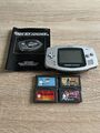 Nintendo Gameboy Advance Spielkonsole - Silber Mit Spielen