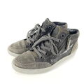 Paul Green Sneaker Damen Gr. EU 38,5 UK 5,5 Grau Leder Glitzer Schuhe