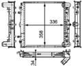 MAHLE Kühler, Motorkühlung CR 383 000P für PORSCHE