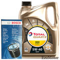 MOTOROEL TOTAL  BOSCH OELFILTER 0 451 103 370 QUARTZ ENERGY 9000 5W40 5L FUER...