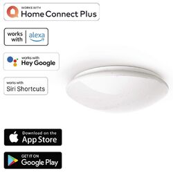 Hama WiFi LED Deckenleuchte 18W 100W dimmbar WLAN Deckenlampe Rund App-Steuerung