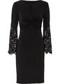 Jerseykleid mit Cut-Outs Gr. 40/42 Schwarz Cocktailkleid Kurzes Partykleid Neu*