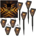 4er Set Led Solar Leuchten BLACK Lichtmuster Lampe für Garten hängend od stehend