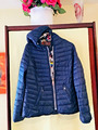 BLAUE STEPP JACKE MIT KAPUZE GR 38 WIE NEU