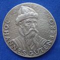 Johannes Gutenberg (um 1400-1468) - Silbermedaille o. J. (1968) v. A. Holl