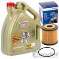 BOSCH ÖLFILTER 1457429127 + 5 Liter MOTORÖL 5W-30 Castrol Edge passend für Smart