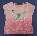 Desigual T-Shirt Mädchen Kinder Gr. 110 116 pink Pailletten Schmetterling 