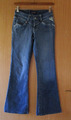 Jeanshose R. marks  27/34 Gr.34/36 Stretch Nieten,Glitzer Mittelblau mit Schlag 