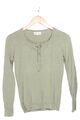 HESSNATUR Langarmshirt Damen Gr. 34 Oliv Basic Knopfleiste