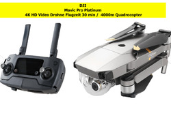 DJI Mavic Pro Platinum 4K HD Video Drohne Flugzeit 30 min /  4000m Quadrocopter