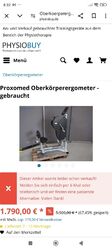 Proxomed Oberkörper Ergometer Fitnessgerät Hometrainer Heimtrainer Cardiogerät