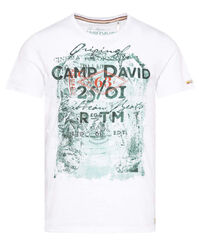 Camp David T-Shirt mit großem Print opticwhite CG2404-3890-33