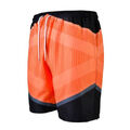 Badeshorts, Gr. XXL, orange-schwarz-grau, Vintage Basics, Badehose, Boardshorts