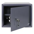 HMF 49203-11 Safe Tresor mit Schlüssel, Möbeltresor, 38 x 30 x 30 cm , Anthrazit