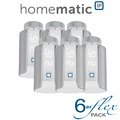 6er Set Homematic IP Heizkörperthermostat Evo - Silver Edition-HmIP-eTRV-E-