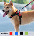 Hundegeschirr Brustgeschirr Hunde verstellbar S M L XL gepolstert Nylon reflekt