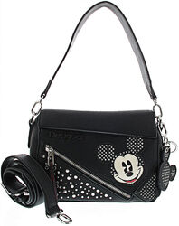 Desigual Bag Mickey Studstyle Phuk Damen Tasche schwarz kombi