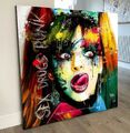 LEINWAND BILDER BIS 120x120x5 NINA HAGEN POP-ART WANDBILD BUNT ABSTRAKTE KUNST