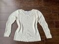 Lascana Damen Strick Pullover Gr. 36/38 Weiß  NEUWERTIG