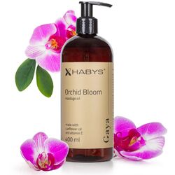 HABYS GAYA ORCHID BLOOM Massage Öl | Himbeeren-Zitrus-Rose-Orchidee Duft| 400 ml