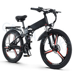 26 Zoll E-Bike Moped E Mountainbike 48V 12.8Ah Elektrofahrrad 25km/h City ebike